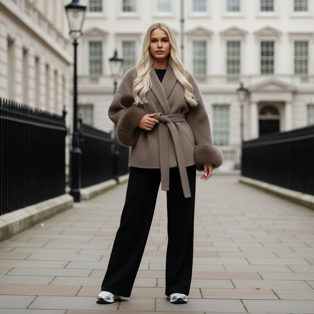 Fleur | Veelzijdige Damesjas Met Riem | Tijdloos