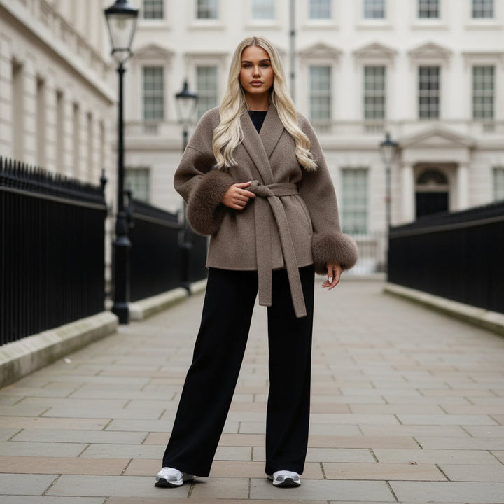 Fleur | Veelzijdige Damesjas Met Riem | Tijdloos