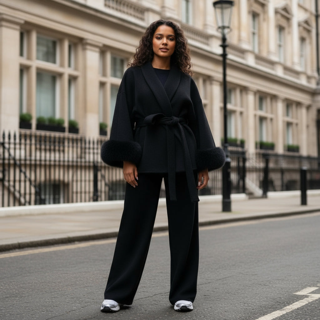 Fleur | Veelzijdige Damesjas Met Riem | Tijdloos