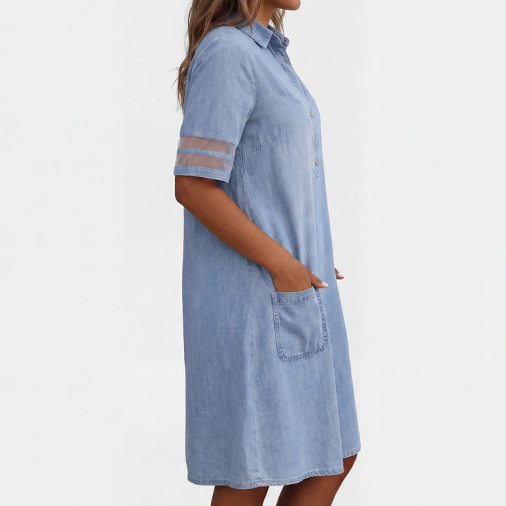 Serena | Denim Overhemdjurk Dames met Relaxed Pasvorm 1