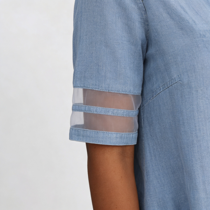 Serena | Denim Overhemdjurk Dames met Relaxed Pasvorm 2