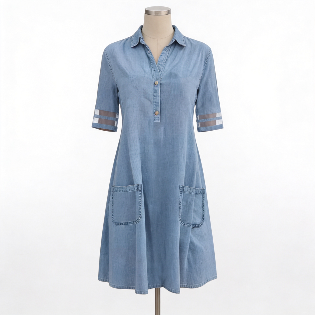 Serena | Denim Overhemdjurk Dames met Relaxed Pasvorm 4