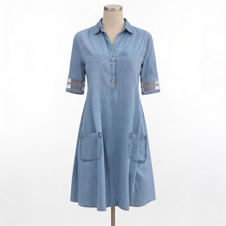 Serena | Denim Overhemdjurk Dames met Relaxed Pasvorm 4