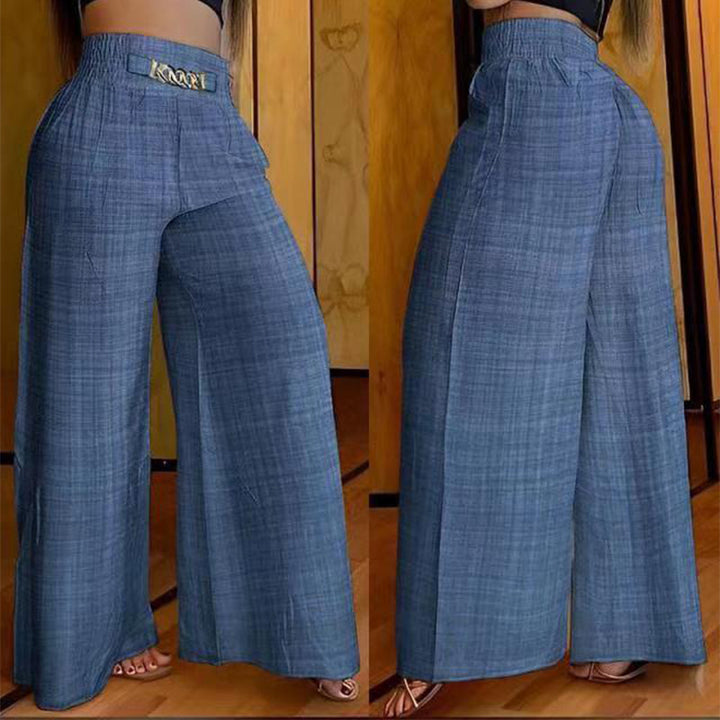 Sophie | Hoog Getailleerde Flared Broek met Riemaccent 10