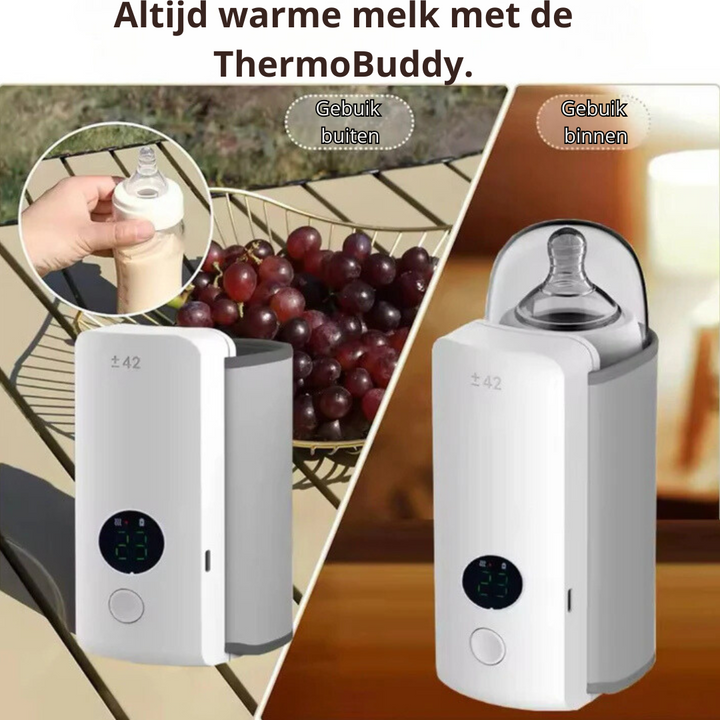 ThermoBuddy | Perfect Verwarmde Fles | 50% Kerstmis Korting