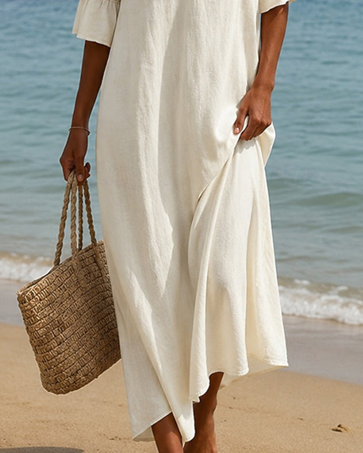 Wieteke | Boho Maxi-jurk met Kant