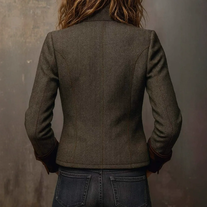 Annette™ | Elegante Luxe Blazer met Fluwelen Details