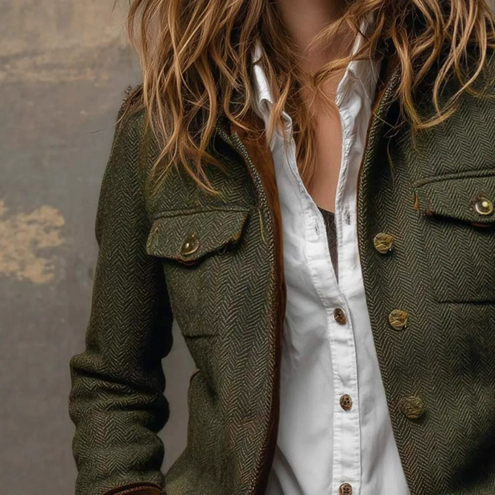 Annette™ | Elegante Luxe Blazer met Fluwelen Details