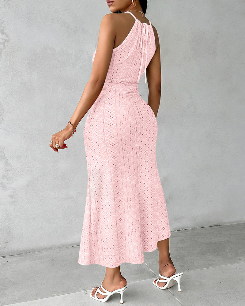 Elsbeth | Zomerse Midi-jurk met Ruching