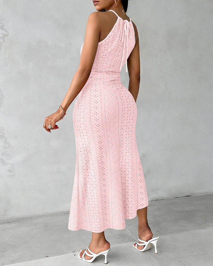 Elsbeth | Zomerse Midi-jurk met Ruching
