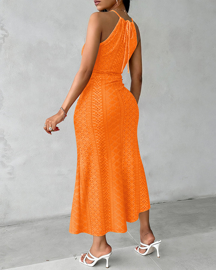 Elsbeth | Zomerse Midi-jurk met Ruching