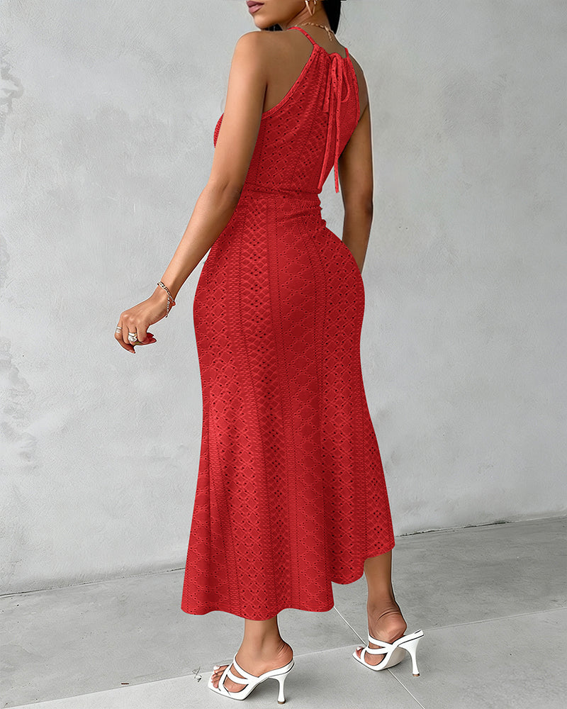 Elsbeth | Zomerse Midi-jurk met Ruching