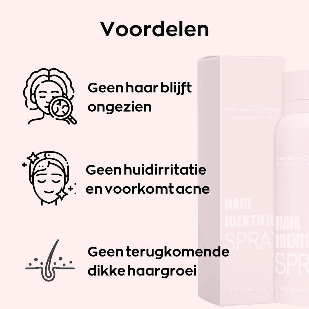 FuzzFree Glow™ | Haar-identificatie Spray + gezichtsscheermesjes