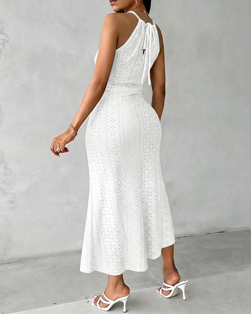 Elsbeth | Zomerse Midi-jurk met Ruching