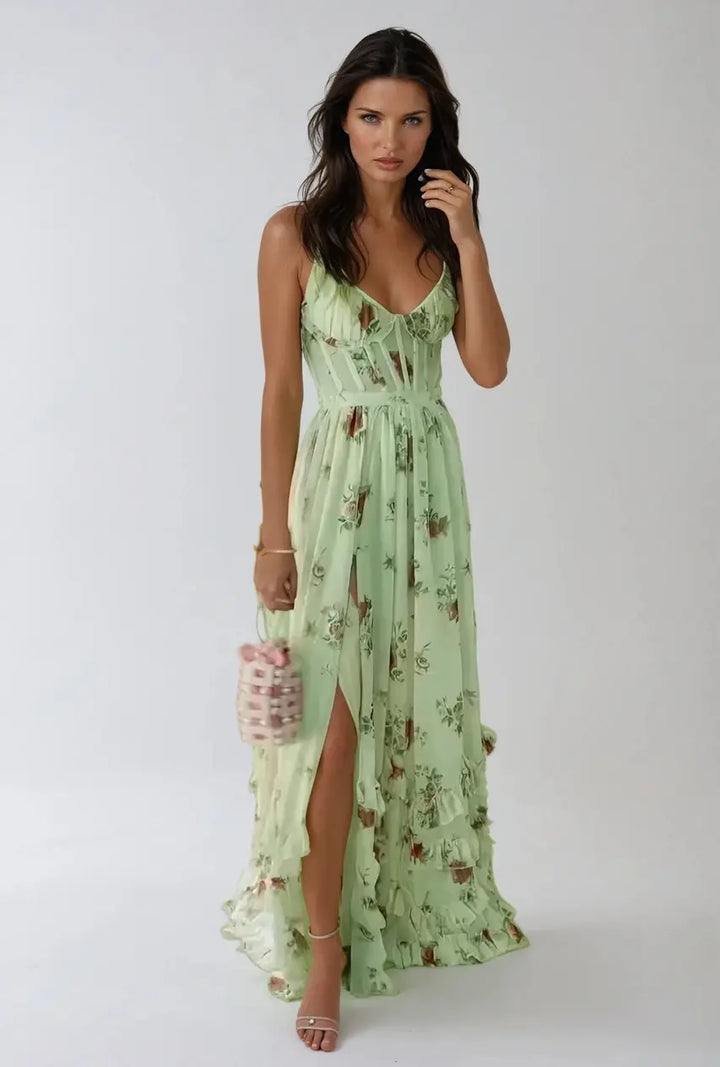 Anneli | Zwevende Maxi-jurk