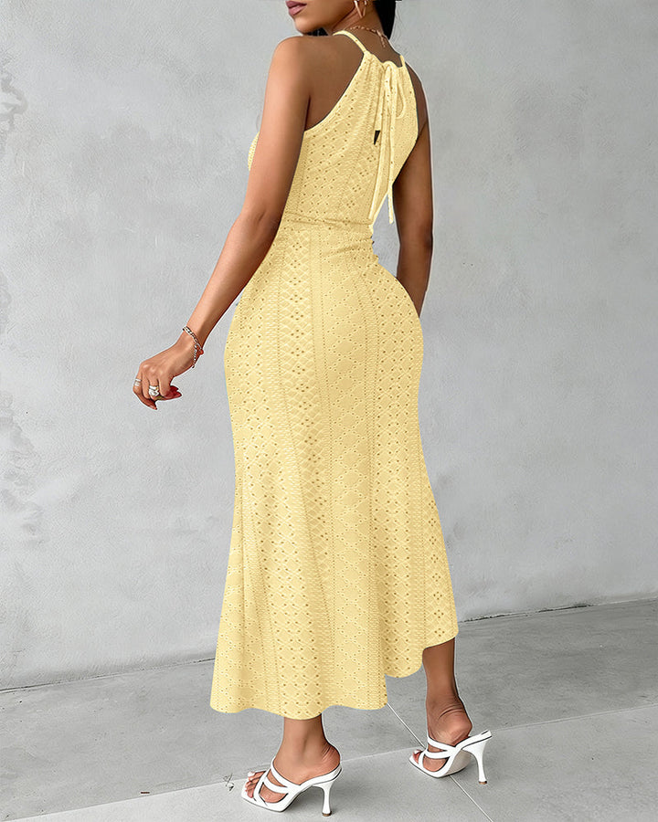 Elsbeth | Zomerse Midi-jurk met Ruching